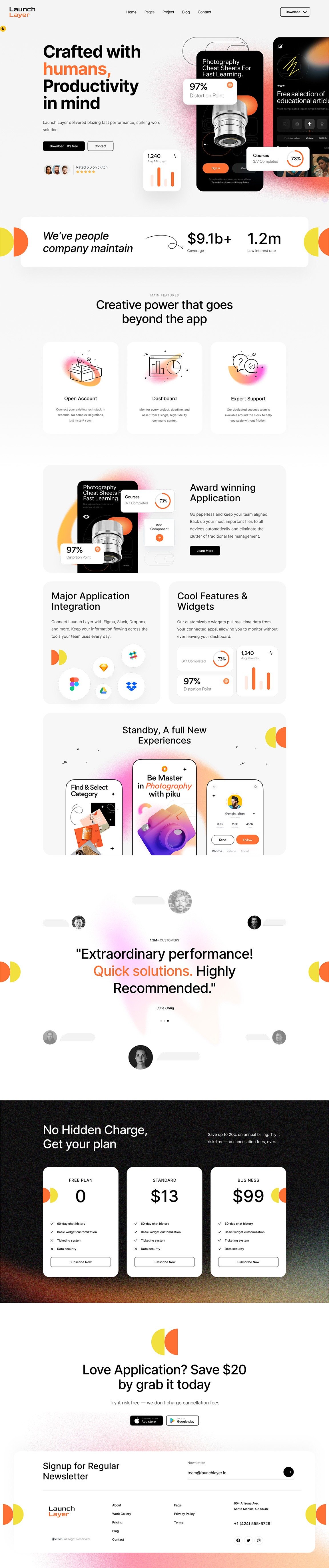 Website Landing Page